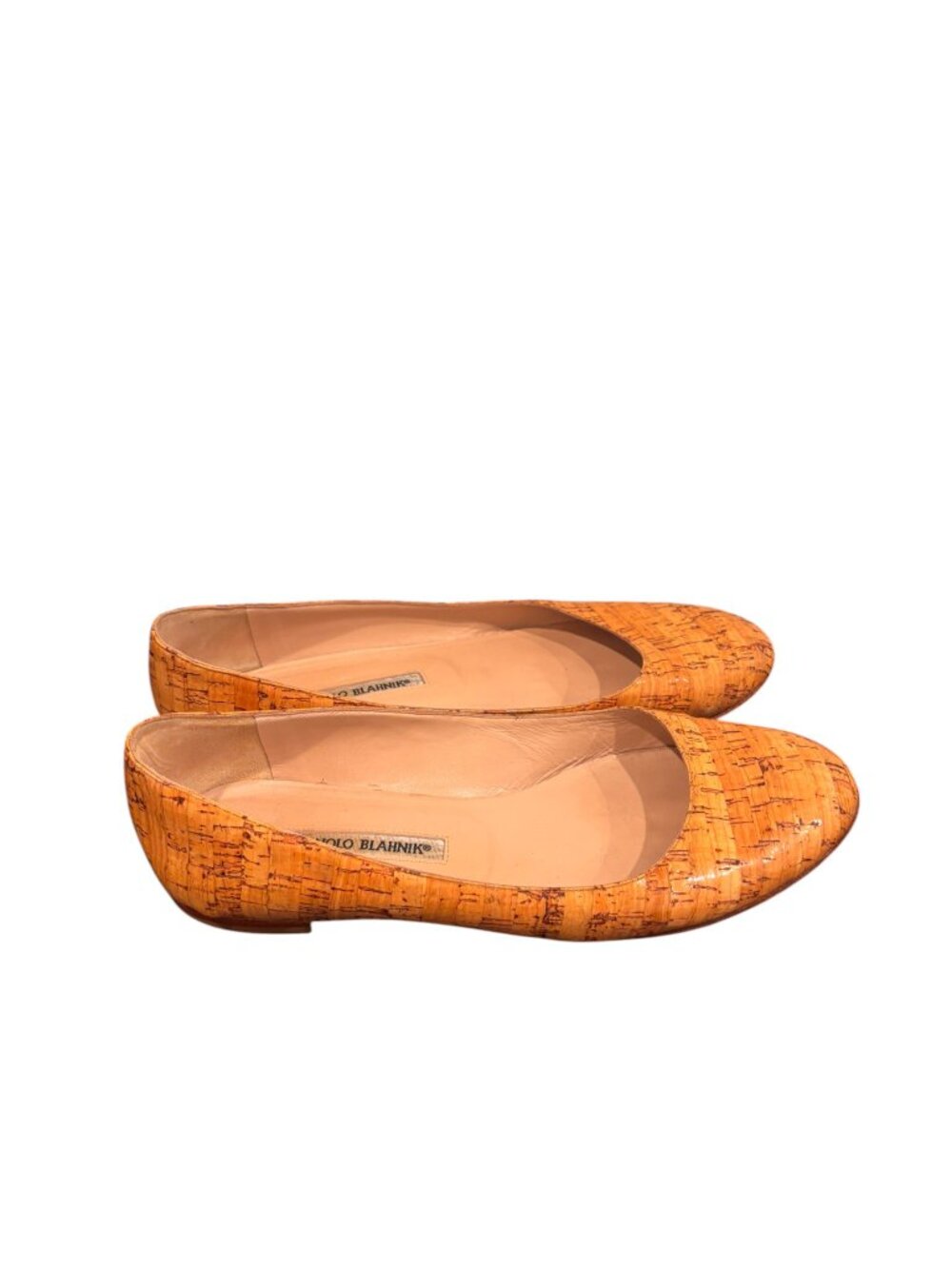 Manolo Blahnik Cork Flats Size 40.5 | Luxury Italian Designer Ballet Flats
